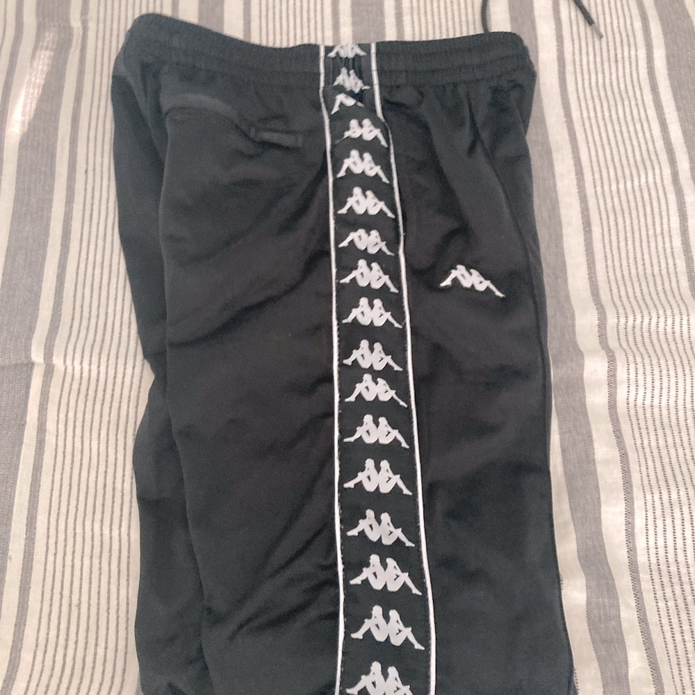 Black Kappa Sweatpants
